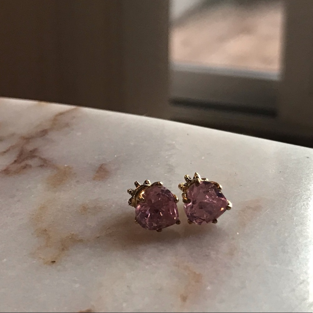 Juicy Couture pink heart earrings